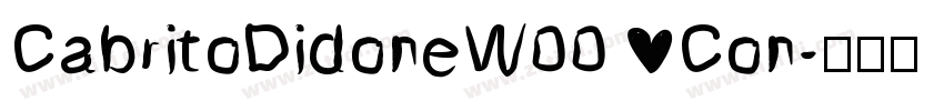 CabritoDidoneW00 Con字体转换